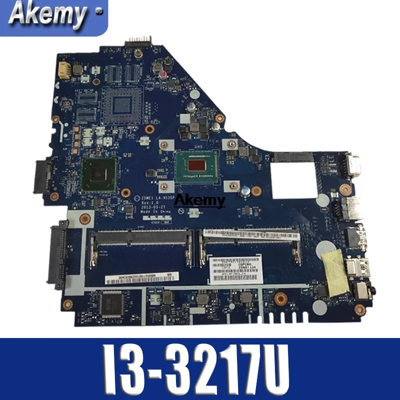 Для ACER E1-570 Материнская плата ноутбука E1-570 I3-3217U HM77 Z5WE1 LA-9535P испытанное хорошее