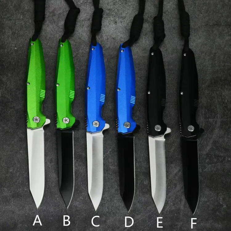 

2018 Tactical knife 440C blade knife outdoor portable tactical 6 styles folding knife 60HRC Aluminium Alloy Handle fruit knife
