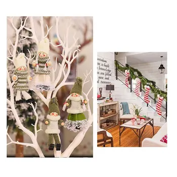 

For Home 2020 Cristmas Noel Decor Xmas Elf Tree Ornaments New Year 2021 Plush Christmas Angel Doll Merry Christmas Deocraion
