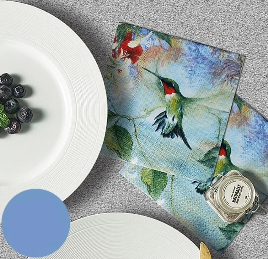 20 pieces / pack Wedding party creative printing high end restaurant coffee shop napkin paper face tissue household handkerchief