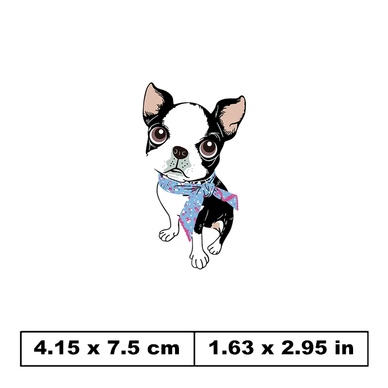 753-X-SJG Cute Girls Small Animal Dog Cat Patch for Clothing Sticker for Children Boys DIY Patches baby kids T-shirt Heat Transfer Vinyl - Color: 753-X-SJG