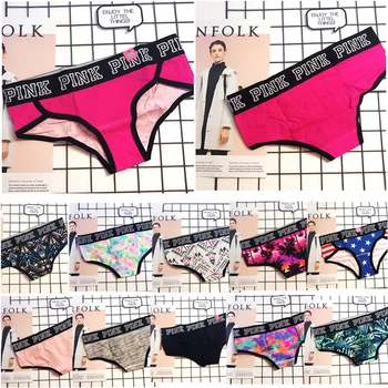 

Sexy Women underwear panties Lingerie Fitness briefs underwear magic pink cotton pattern beachwear panties panty thong panties