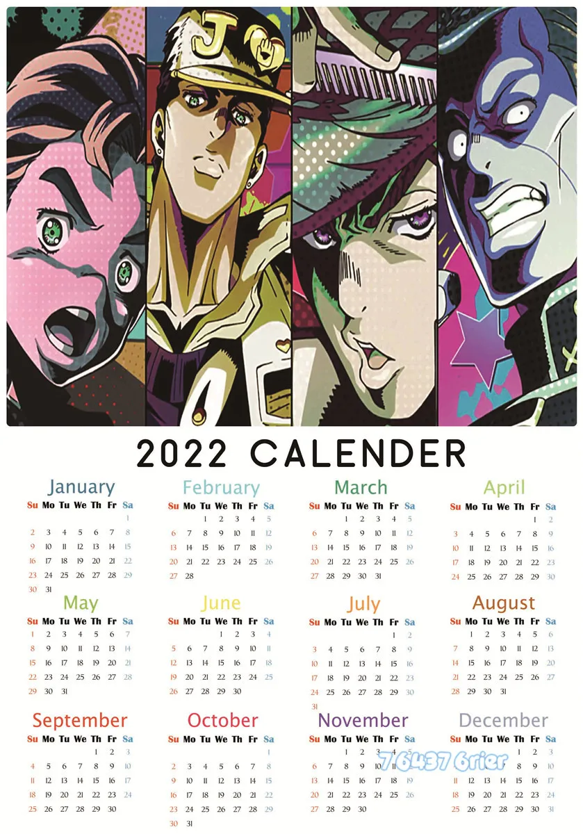 Jojo Bizarre Adventure Poster Stone Ocean | Jojos Bizarre Adventure Calendar  - Jojo's - Aliexpress