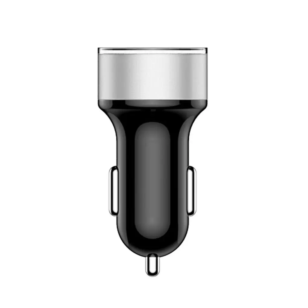 Двойной USB порт автомобиля Быстрый портативный алюминиевый зарядное устройство из алюминиевого сплава прикуривателя 3.1A 5V адаптер светодиодный дисплей