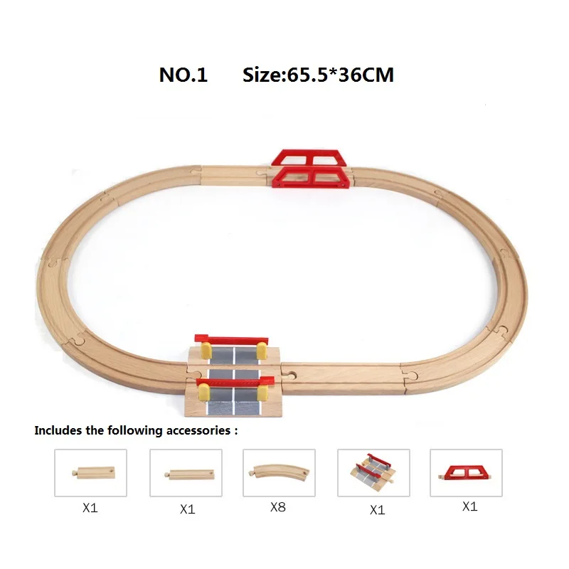 Деревянная железная дорога доступно 8 видов деревянная дорожка для поездов