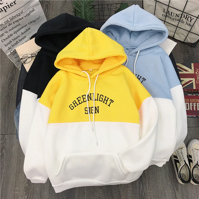 Бархатная Толстая теплая медовая куртка с капюшоном для подружек Harajuku толстовка