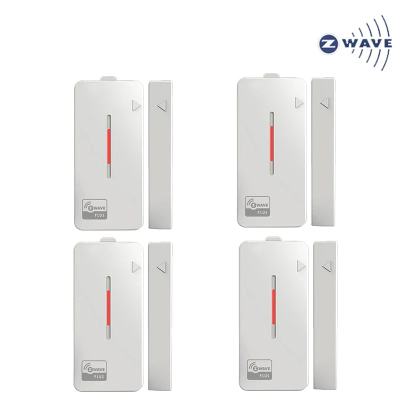 4 шт./лот Z-wave Plus Датчик Контакта двери/окна для умного дома Z wave датчик