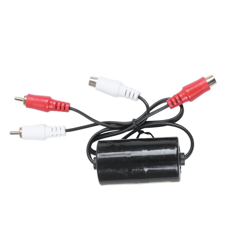 Автомобильный RCA Штекерный к женскому заземляющий контурный изолятор фильтр