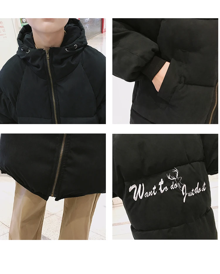 Winter New Style down Coat Men's Mid-length Clapping Device Cotton-padded Clothes Cotton-padded Jacket Korean-style MEN'S C