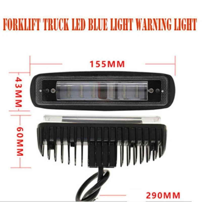 Waterproof 30W LED Forklift Truck RED Line Warning Lamp Safety Working Light