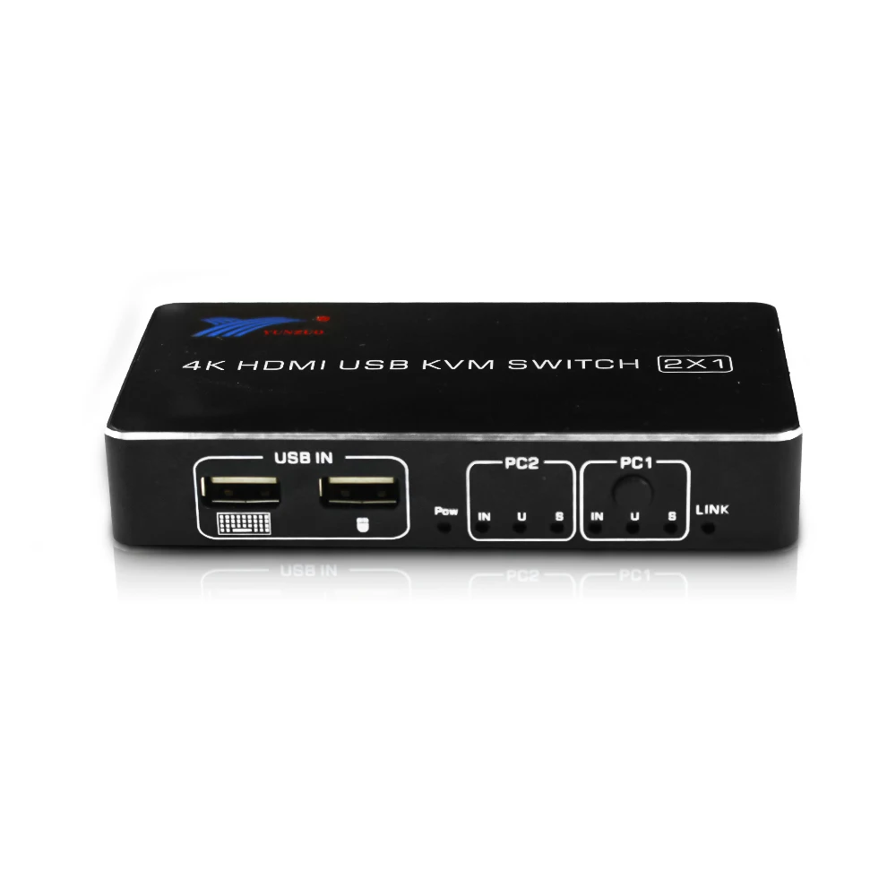 4k x 2k 60HZ 2,0 hdmi KVM переключатель 2 порта 2 в 1 USB принтер обмен бесплатным приводом мышь и клавиатура дисплей