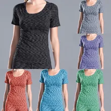 Йога Топ Фитнес-Спорт Топ дышащий Быстросохнущий Спортивный Топ для женщин Твердые спортивные топы для женщин тренировки# c8