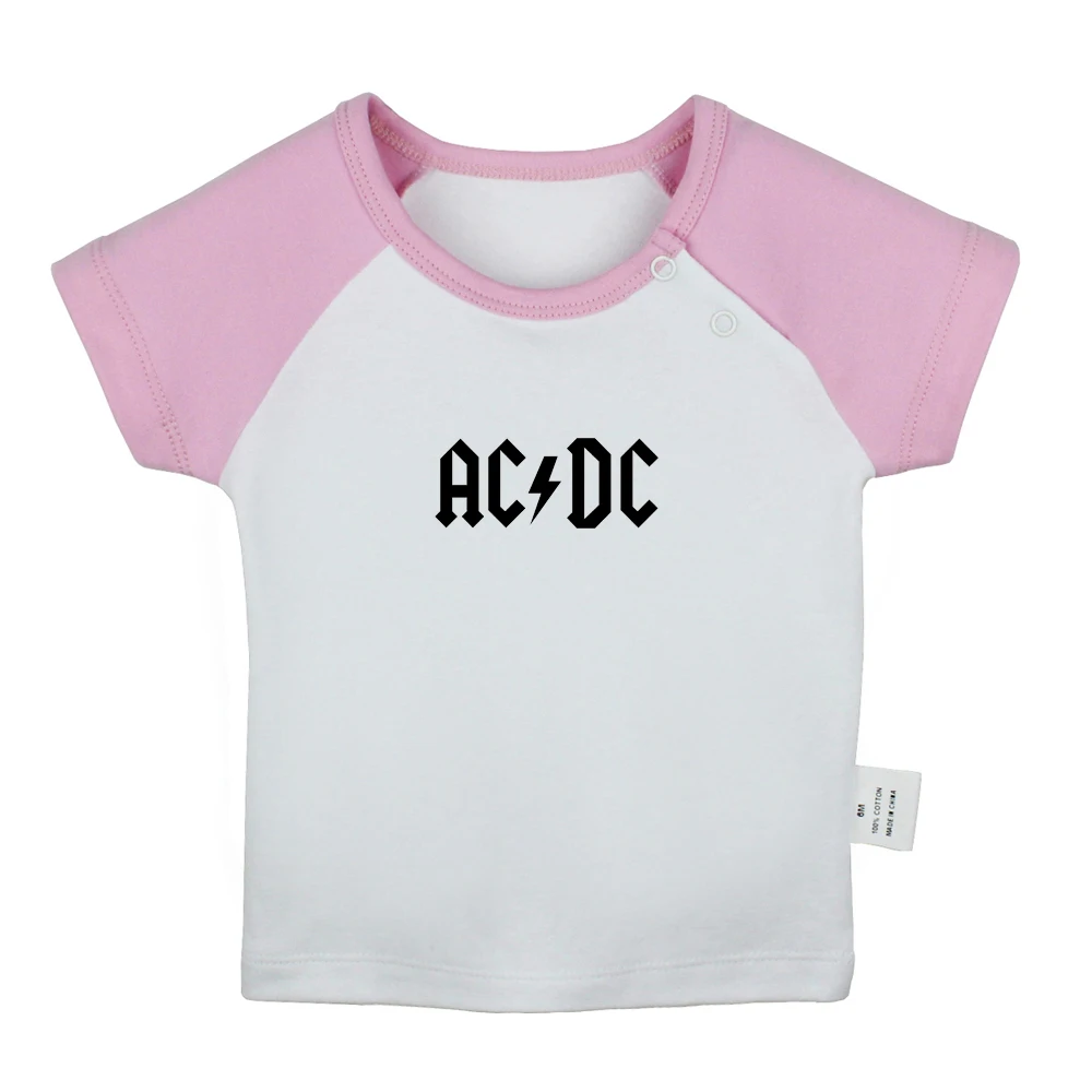 JbBabyYCP202D Рок-группа AC/DC Malcolm Angus Brian Cliff Phil, дизайнерские футболки для новорожденных, цветные футболки с короткими рукавами для малышей - Цвет: JbBabyYCP202D