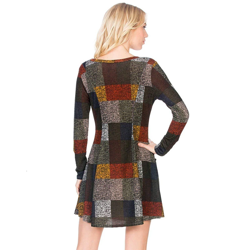 Модное дизайнерское платье в шотландскую клетку для мам, Одежда для беременных женщин, одежда с длинными рукавами в европейском и американском стиле, новинка