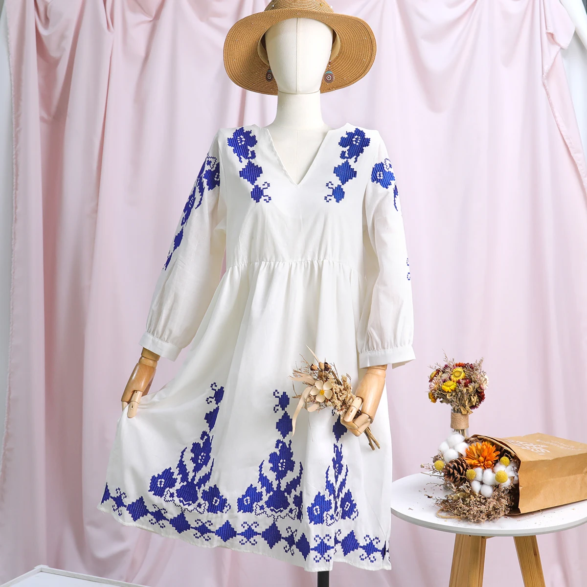 Awesome Festival Wear Cotton Gown In Sky Blue Color | Cotton gowns,  Festival wear, Dresses for work