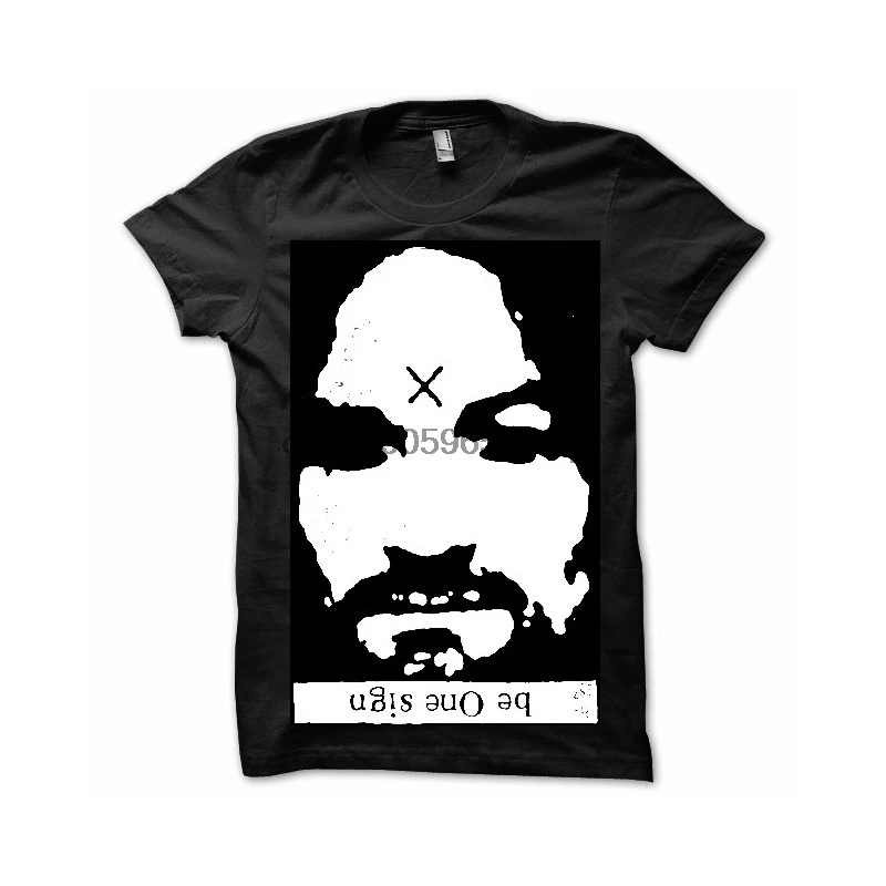 Мужская черная футболка Charles Manson от brett66. Футболки Для женщин | одежда