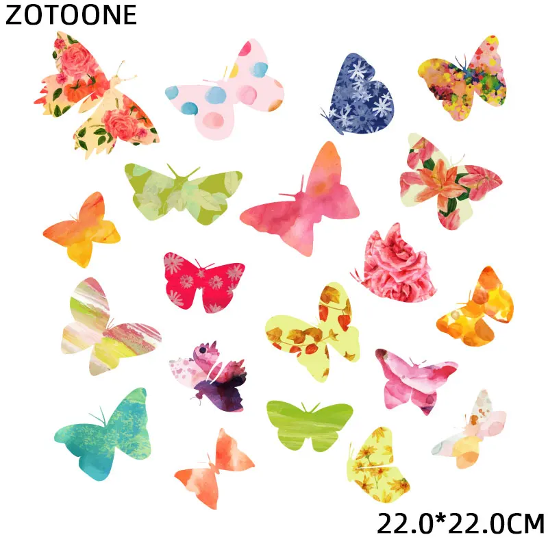 Flower Patch Iron-on Transfers for Clothing Thermoadhesive Patches Daisy Stickers Diy Flex Fusible Transfer Appliques Stripes