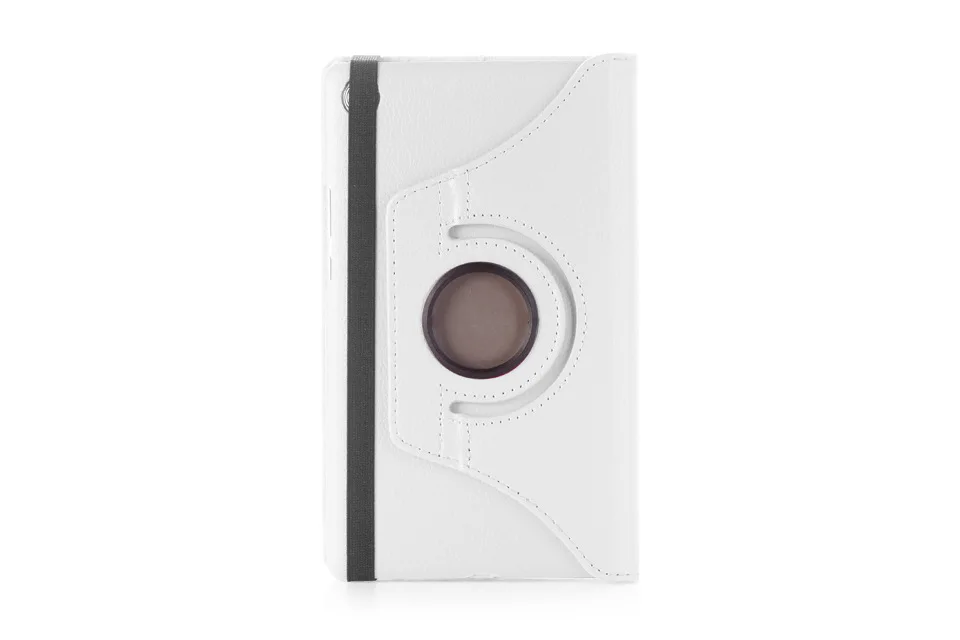 Вращающийся на 360 градусов чехол для планшета huawei MediaPad M5 Lite 8 дюймов JDN2-W09 JDN2-AL00 складной трехслойный смарт-чехол PU защитный чехол - Цвет: Белый