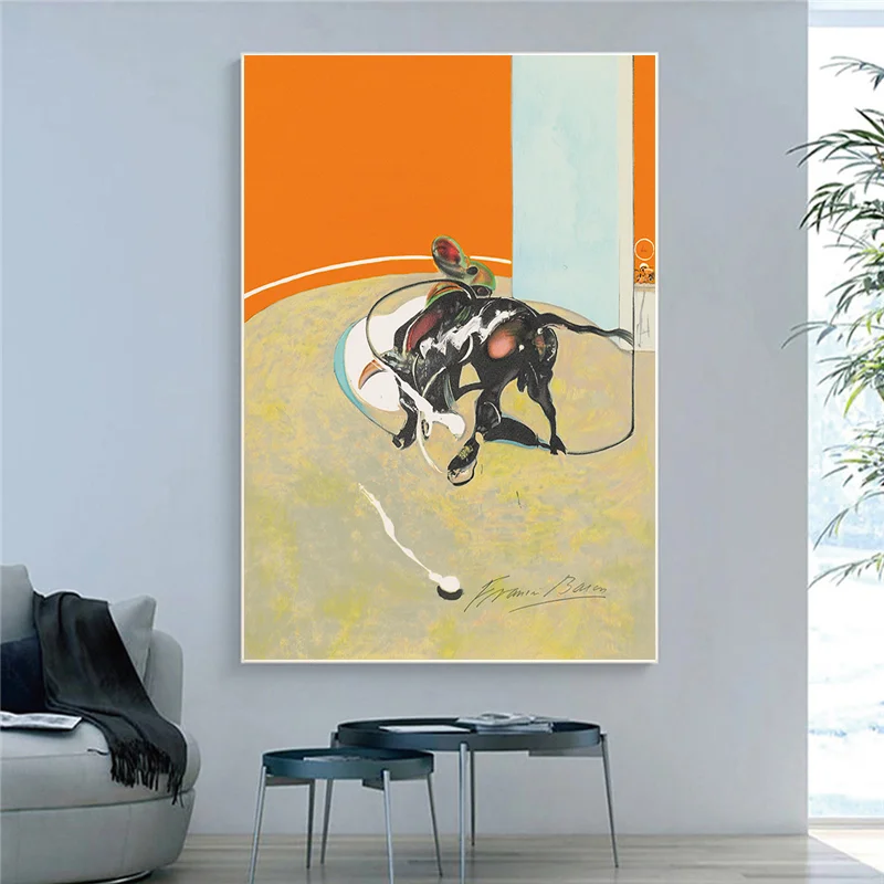 Абстрактная Картина на холсте Френсис бекона Bullfight Постер и печать для гостиной