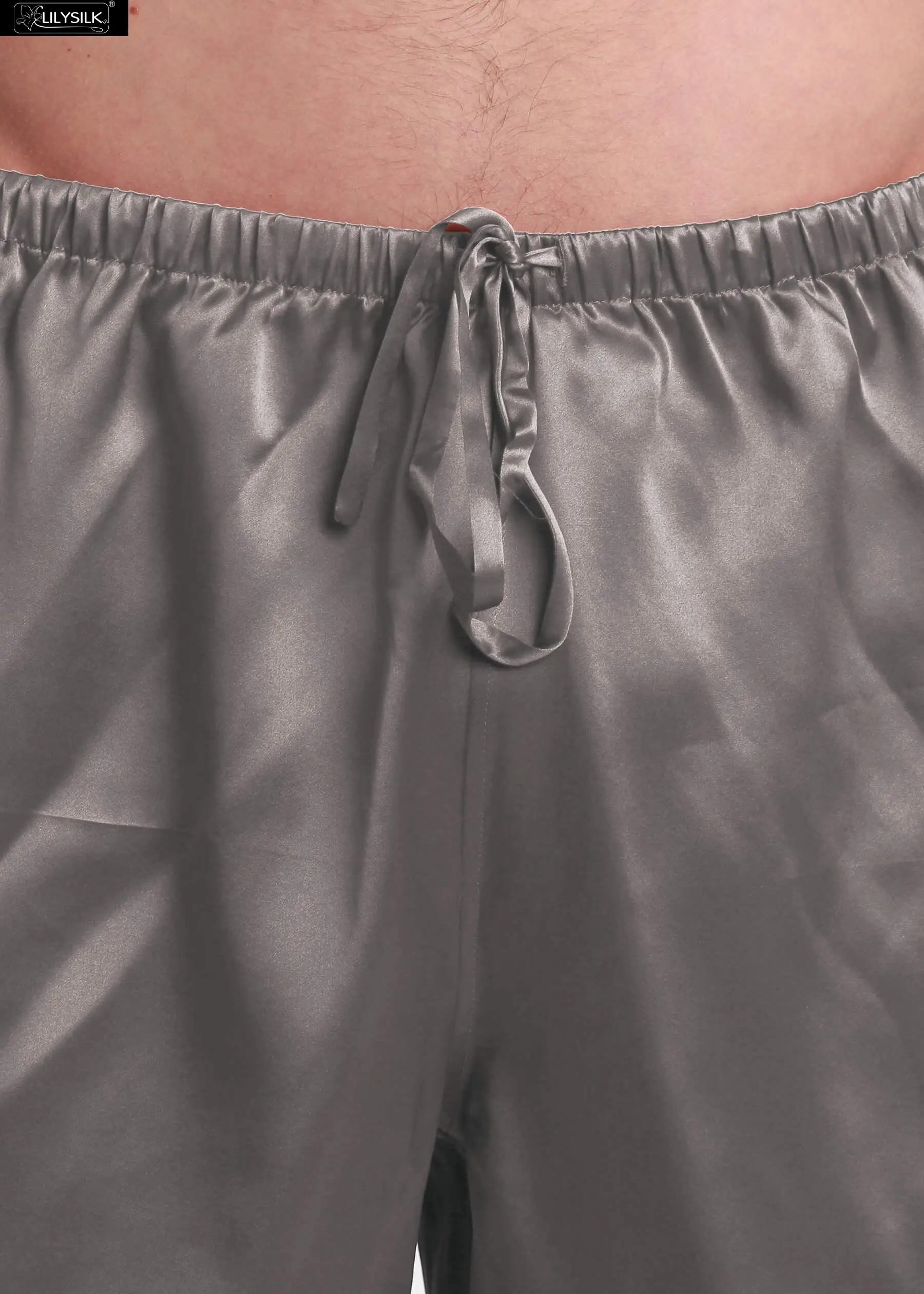LilySilk пижамный комплект, Мужская Ночная одежда из чистого 100 шелка с коротким рукавом, 22 momme, контрастная отделка, одежда,, распродажа