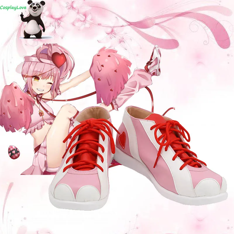 

Обувь для косплея Love Shugo Chara Hinamori Аму розово-белая, длинные кожаные сапоги, изготовленные на заказ