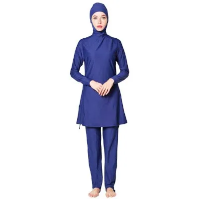 22 Shehang мусульманская одежда для плавания Burkinis пляжная одежда плюс размер женский полный охват исламский купальный костюм, купальники с рукавом Высокий Мусульманский купальник wea - Цвет: 22