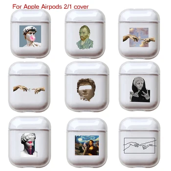 

Abstract art pattern Phone Case For Apple Airpods 2/1 Cover Cute Cartoon Hard Case For Airpod Earphone Capa