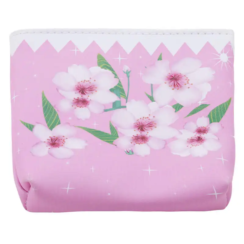 Pink Кошельки для монет на молнии с цветочным рисунком, кошельки для монет, для детей, девочек, мальчиков, женщин, кошелек, сумочка, Дамский клатч, держатель для карт чехол для монет - Цвет: Pink
