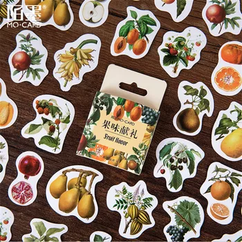 

20packs Vintage Fruit Plant Sticker Scrapbooking Creative DIY Diary Journal Decorative Adhesive Paper Seal Label Stationery