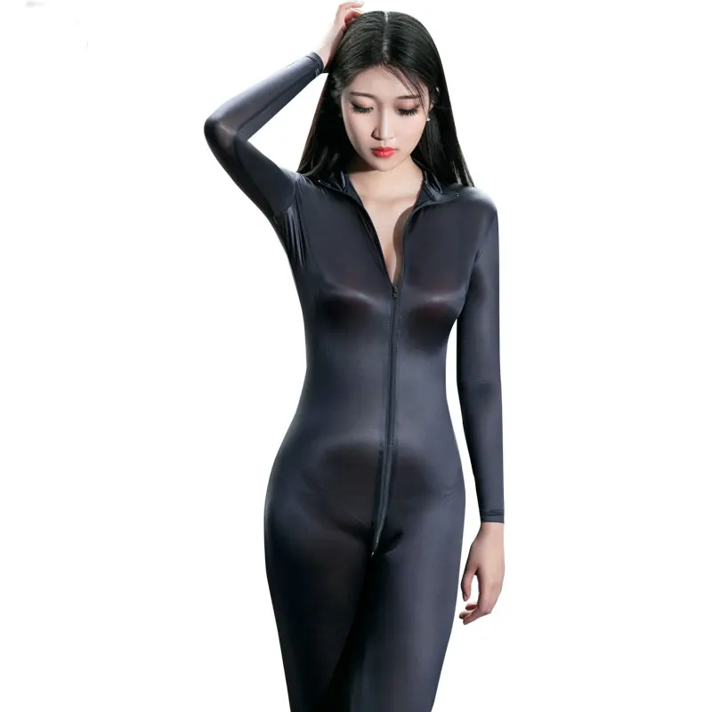 Sexy Open Crotch Full Body Bodysuit Oil Gloosy Shiny Shaping Bodysuit Catsuit Sheer See Through Teddy Sexy Tight Candy Color F34 Sexy Open Crotch Full Body Bodysuit Oil Gloosy Shiny Shaping Bodysuit Catsuit Sheer See Through Teddy Sexy Tight Candy Color F34