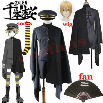 

Vocaloid Hatsune Miku Senbonzakura Kagamine Len Tops Pants CLoak Uniform Kimono Outfit Cosplay Costumes for Halloween Customized