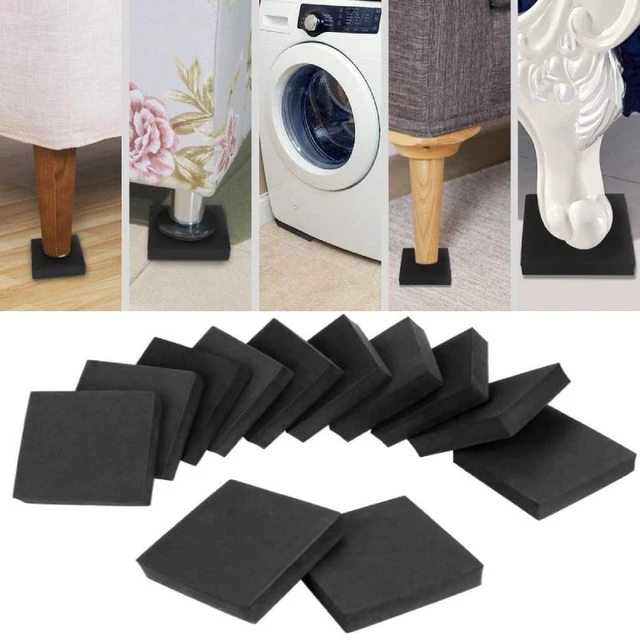 Coussinets en mousse anti-vibration, 4 pièces, feuilles de mousse  coordonnantes, pour meubles, protection pour machine à laver, sèche-linge,  tapis roulant - AliExpress