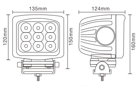 luz led de luz de trabalho para carros fora da