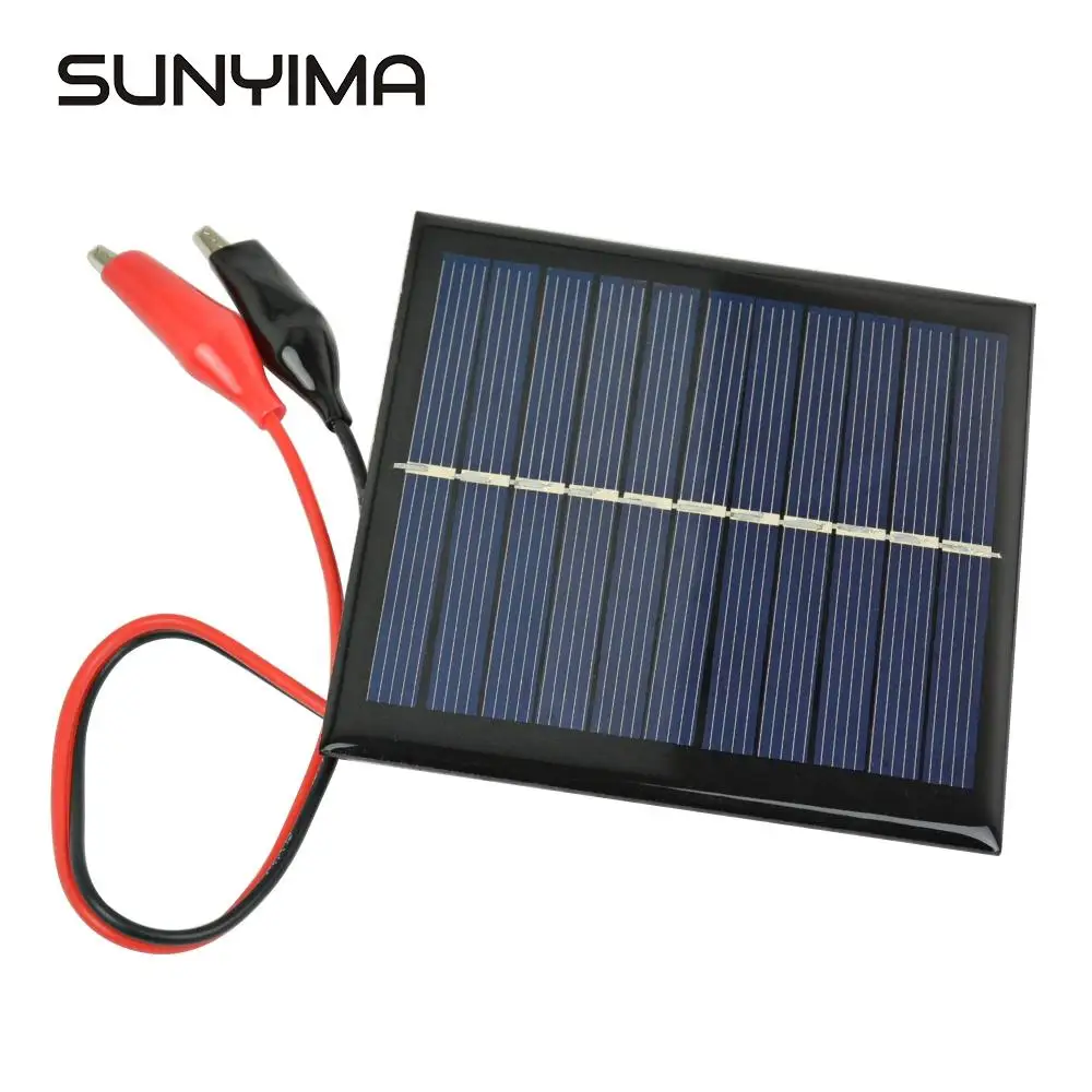 Best place to buy Offer for  SUNYIMA 5.5V 1W Solar Panel DIY Photovoltaic Solar Cell Car Lamp Light Sun Power sunpower Solar bat