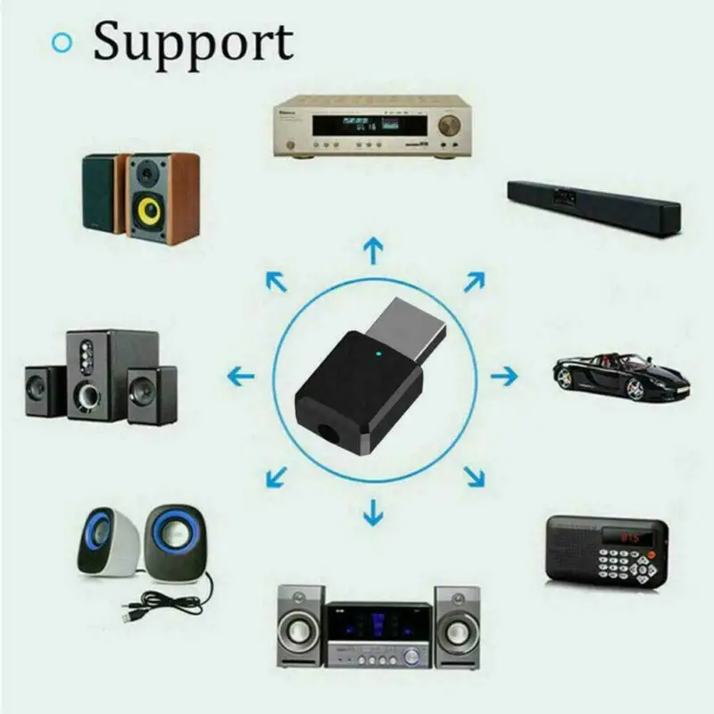 Беспроводной Bluetooth 5,0 приемник ключ USB адаптер для компьютера ноутбука ТВ MP3