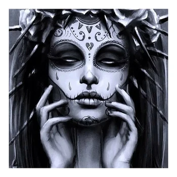 

5D DIY Diamond Painting Ghost Face Women Diamond Embroidery picture rhinestone diamond mosaic Home decor Handmade Gifts