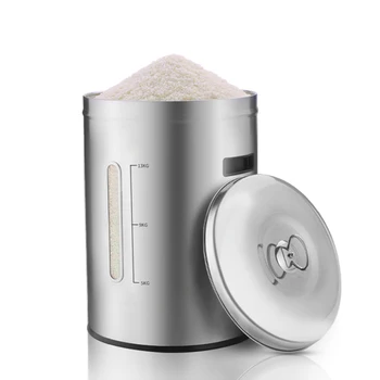 

304 stainless steel bucket rice, insect resistant domestic rice -- a sealed water tank