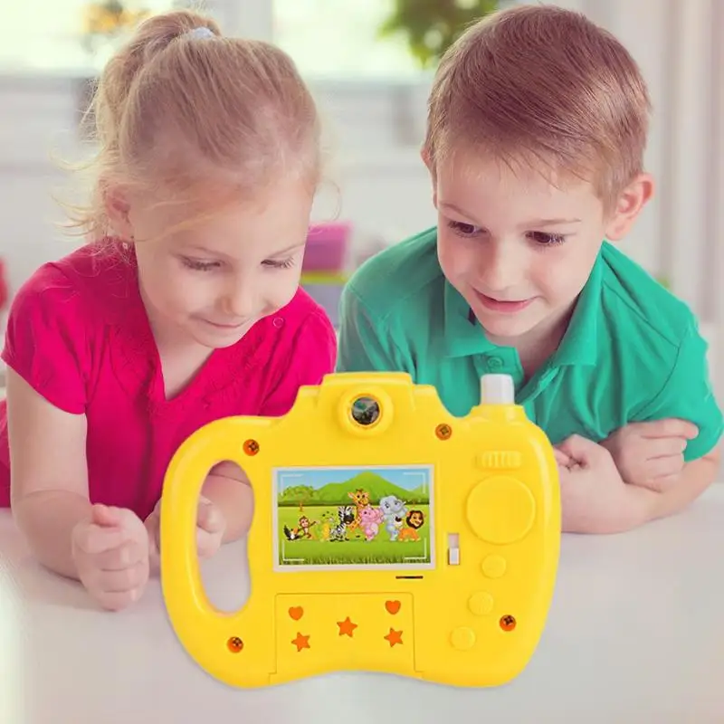 Мультфильм моделирование восемь Светильник Модели проекции камера игрушка для детей