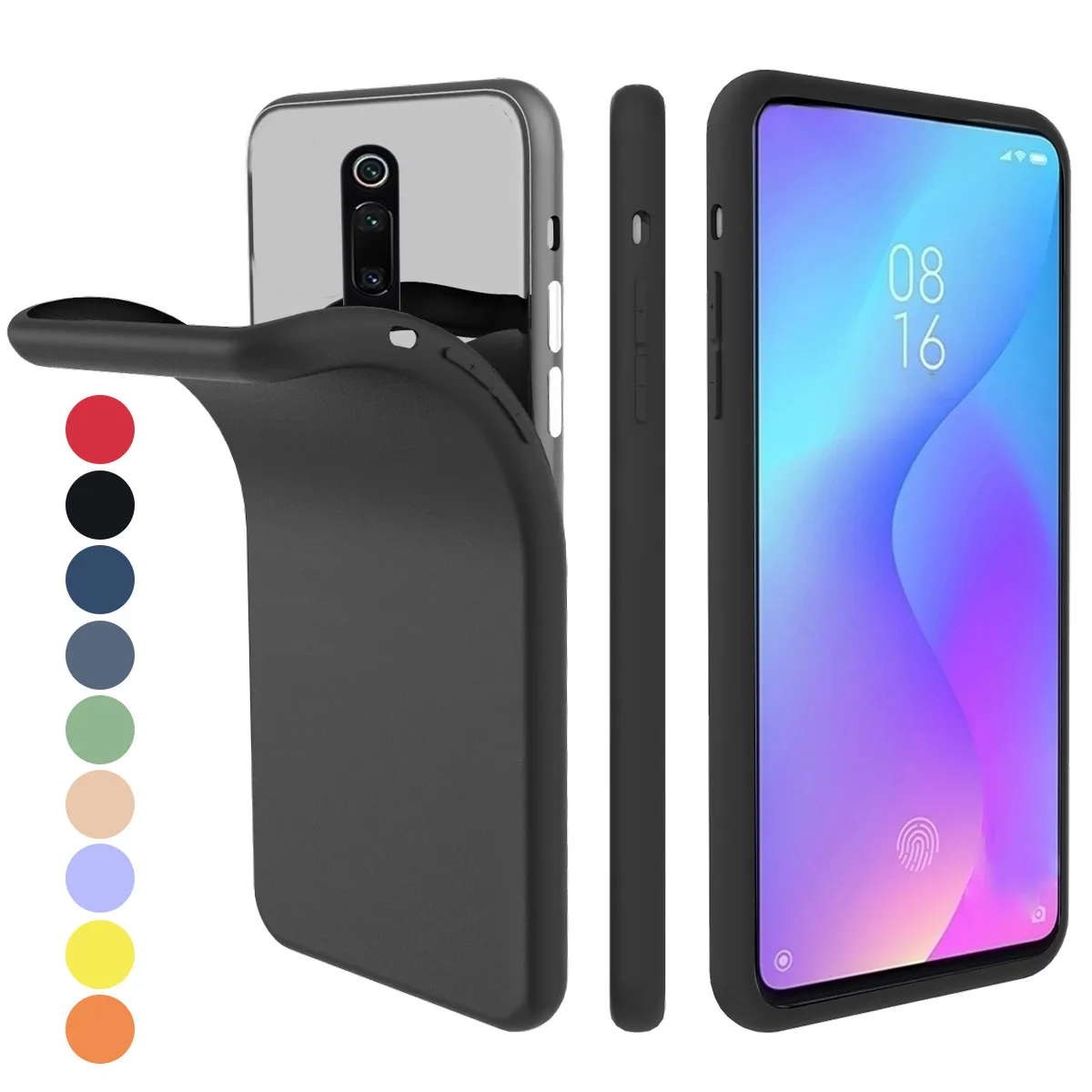 For Xiaomi Redmi 7A 7 A Case Soft TPU Built-in Velvet Material Protective Cover K20 Pro Silicone Candy Color | Мобильные телефоны и