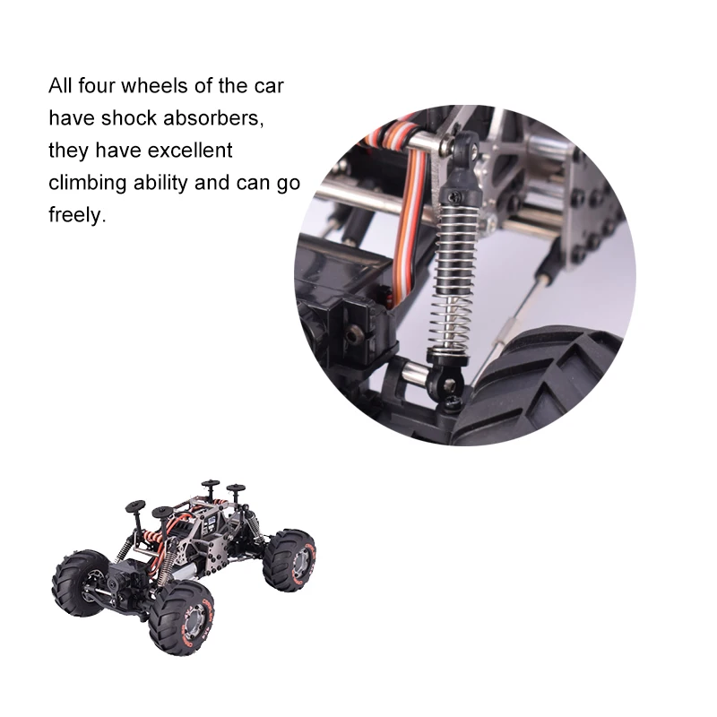 Высококачественный HBX 2098B 1/24 RC автомобиль 4WD Мини RC альпинист/гусеничный металлический шасси для детей игрушки взрослые