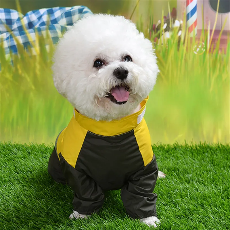 Dog Raincoat Pet Clothes Waterproof Clothing for Dog Rain Jacket Jumpsuit Rainwear Schnauzer Poodle Bichon Pug Corgi Clothing