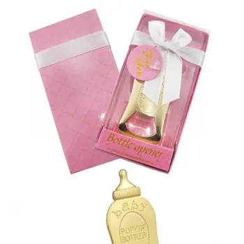 

New Arrival Baby full moon receiption gift for guests of Baby Poppin bottle opener favors for Baby shower Party favors 25Pcs/lot