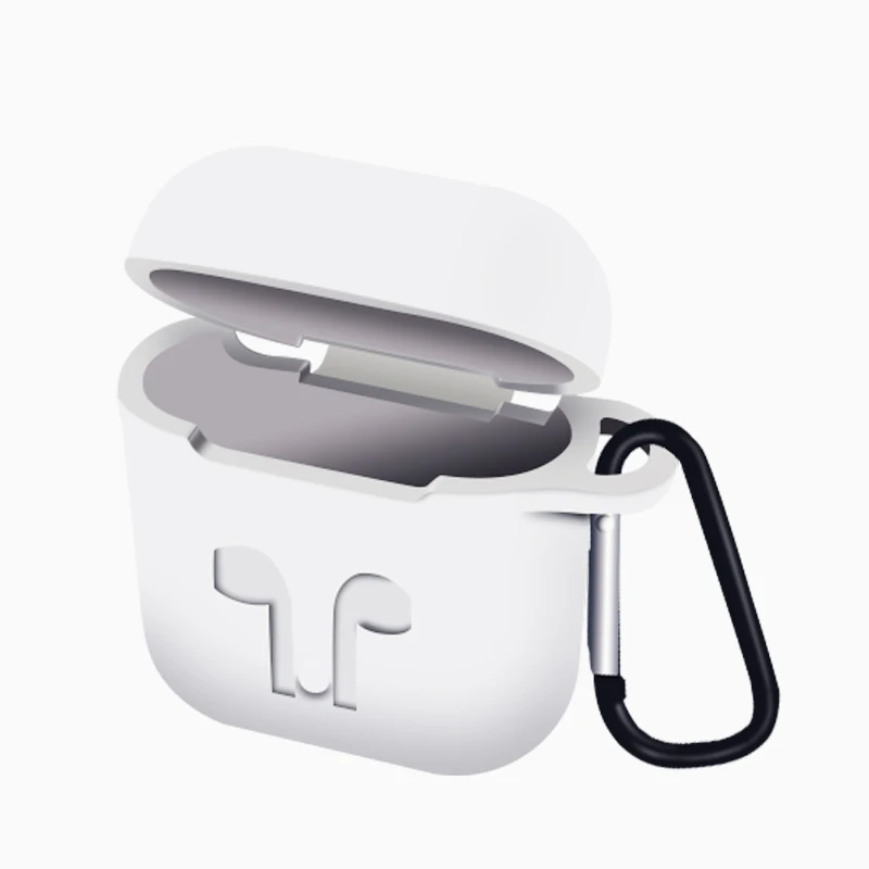 white Мягкий силиконовый чехол для Airpods для Air Pods, противоударный защитный чехол для наушников, водонепроницаемый чехол для iphone 11, аксессуары для гарнитуры - Цвет: white