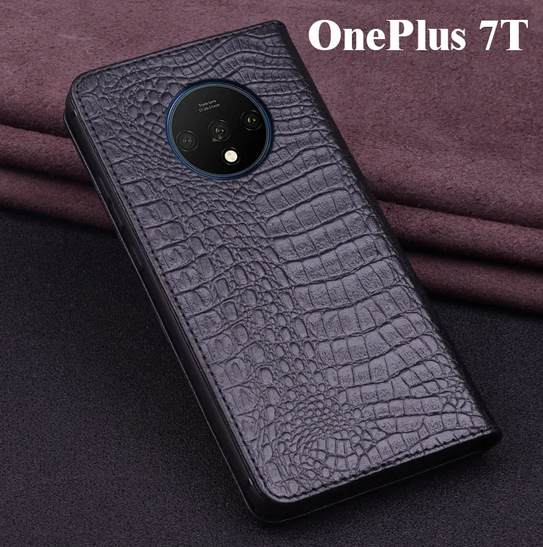 Деловой откидной Чехол OnePlus для OnePlus 7 T, Роскошный кошелек из коровьей кожи, кожаный чехол для телефона One Plus 7T Pro Funda 1+ 7T