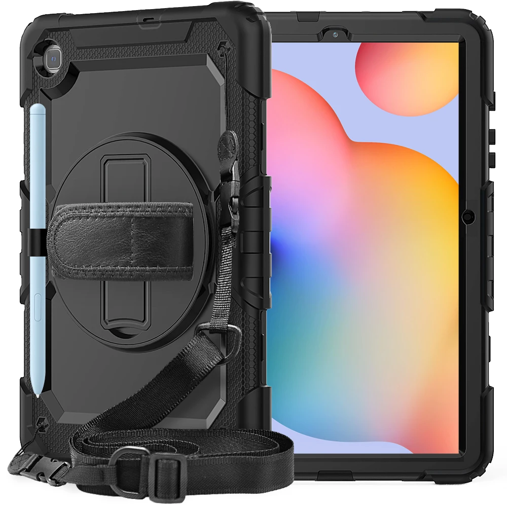 

HXCASE 10.4 inch Tablet case for Samsung Galaxy Tab S6 Lite 2020 Silicone soft shell hard PC plastic cover for SM-P610/P615