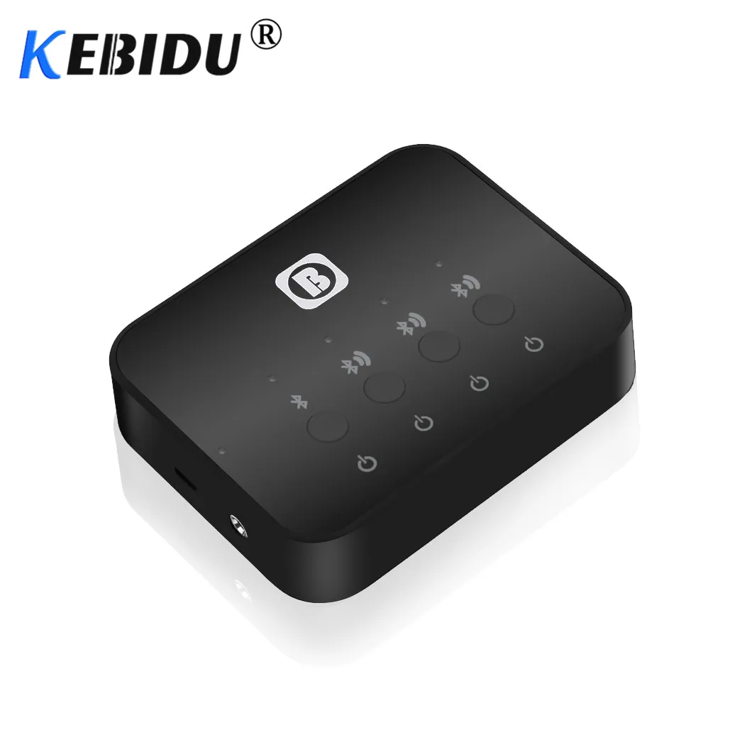 Kebidu мини оптический Bluetooth передатчик Aptx 1 до 3 мульти-пара для ТВ Dual Link Беспроводной музыкальный аудио адаптер для динамика