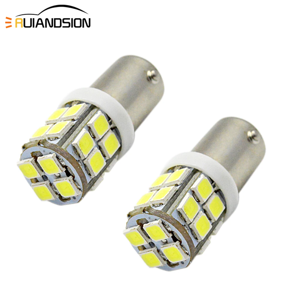 2 шт. Автомобильные светодиодные лампы BA9S T4W 20 2835 SMD BAX9S BAY9S H21W BAW9S боковые