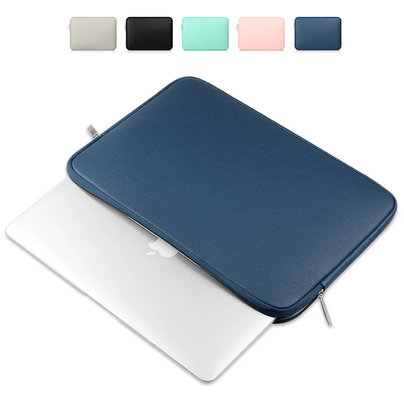 Soft PU Leather 13.3 15 touch bar Waterproof pouch sleeve bag for Macbook Air 13 Pro Retina 11 12 14 inch notebooks laptop case |
