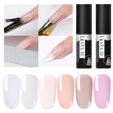 LILYCUTE, 5 мл, полигелевый удлиняющий гель, розовый, белый, прозрачный, быстростроительный гель для ногтей, впитывающий УФ гель для ногтей