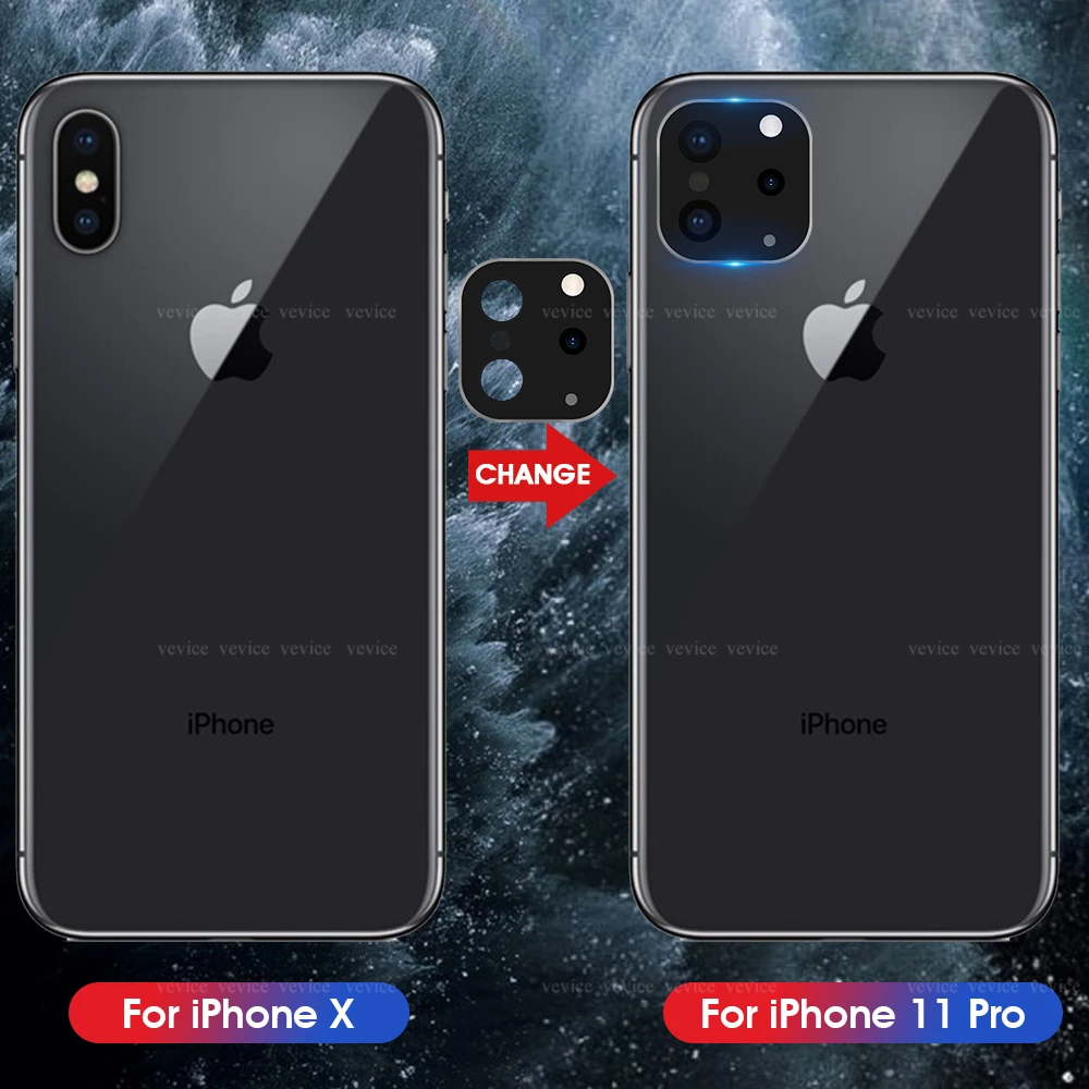 Защитная пленка для задней камеры для iPhone X Xs Max, защитная пленка для задней камеры для iPhone 11 pro Max, накладная наклейка на камеру